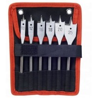 Free sample high carbon steel 6pcs hex shank flat wood drill bit set